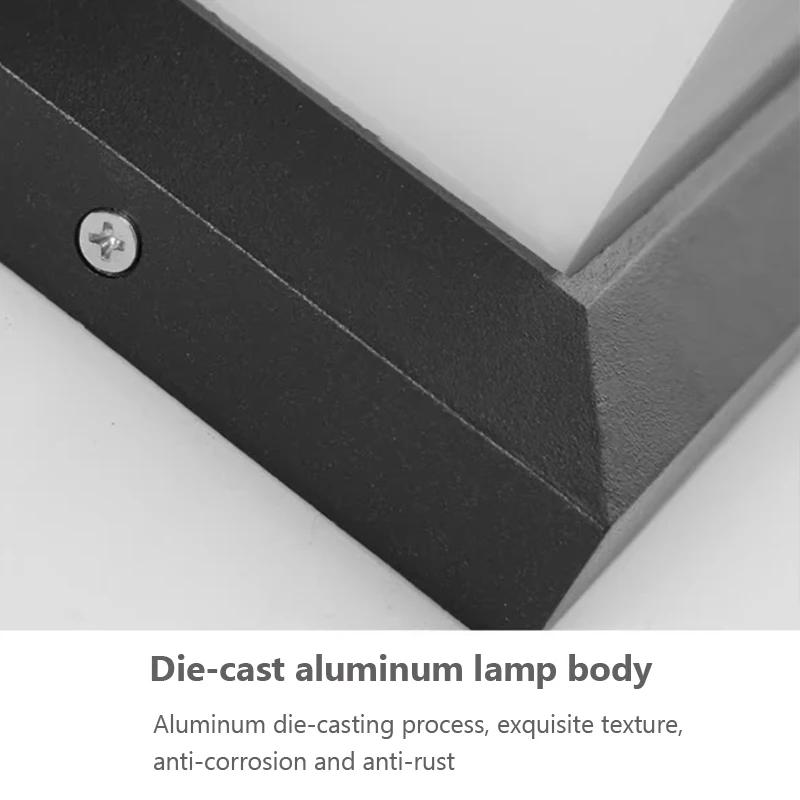 Modern LED Wall Lamp Garden Outdoor Waterproof Door Wall Lamp Courtyard Lamp Retro Living Room Bedroom Balcony Wall Light