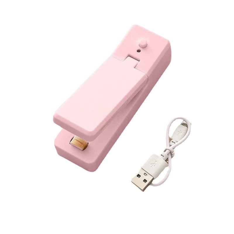 2 в 1 USB заряжаемый мини-упаковщик пакетов термоупаковщики с ножом для резки перезаряжаемый портативный для хранения пластиковых продуктов питания