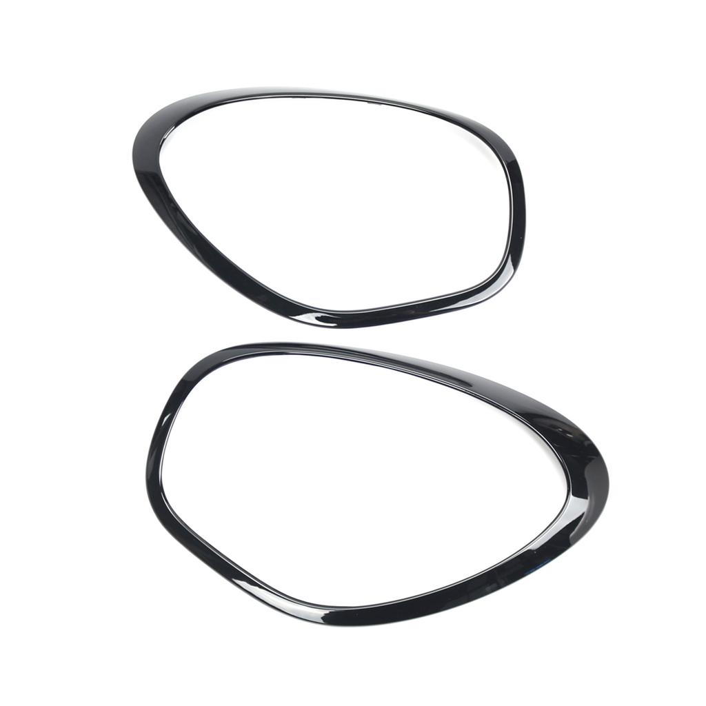 2x Car Lamp Ring Cover Case Replacement Headlight Frame Cover Housing Decoration Stickers for R60-Countryman John-Cooper