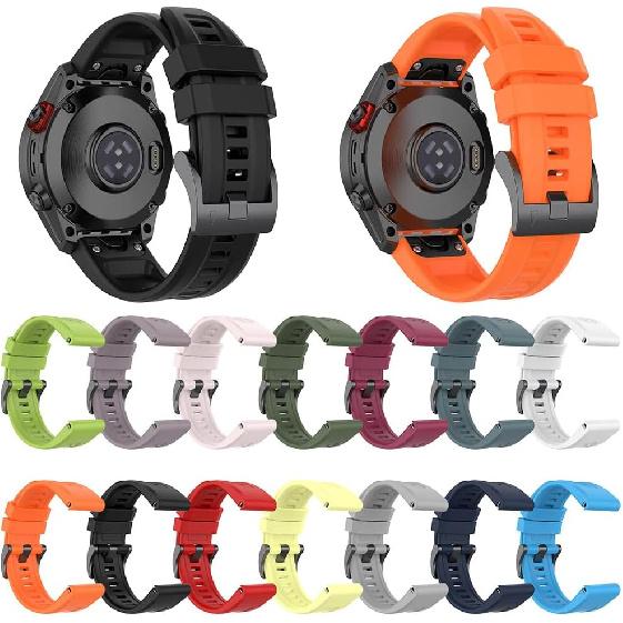 REYDA Силиконовый ремешок, совместимый с Garmin Fenix 8 47мм/E 47мм, 22мм быстросъемный ремешок для часов, мягкий дышащий силиконовый браслет, спортивный браслет