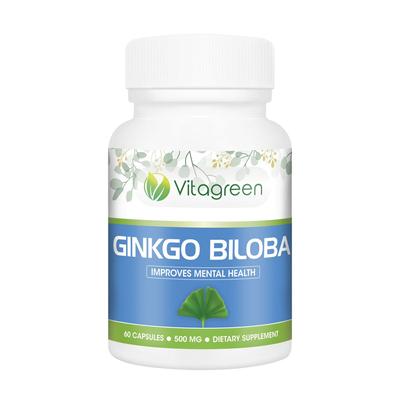 Гинкго Билоба (60 кап, 500 мг), Ginkgo Biloba, Vitagreen