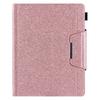 Кожаный чехол с блестками для iPad 2025 Air Pro MINI 3 4 5 6 7 8 9 10-го 11-го Поколения 10.9 10.2 11 12.9 13 Дюймов Чехол-обложка с карманом для карт