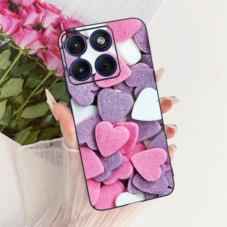For Motorola Edge 70 Case XT2601-2 Cute Cat Peacock Painted Cover Soft Silicone Case For Motorola Edge 70 Fusion Edge70 5G Shell