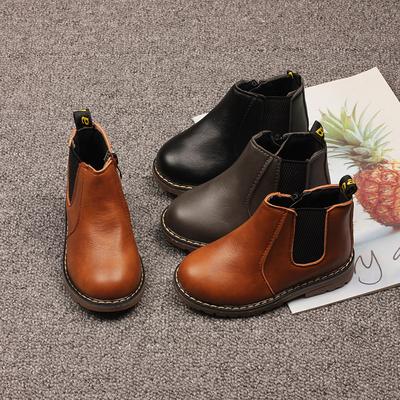 Детские сапоги для верховой езды в стиле ретро, весенне-осенние ботильоны, модная детская повседневная обувь для девочек, детские кожаные сапоги для мальчиков