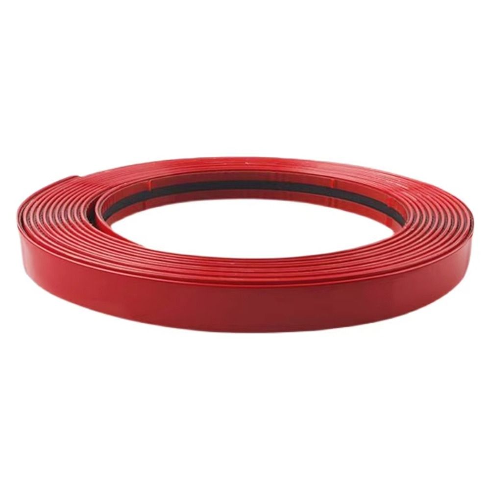 1Roll 3M/5M Red Decorative Strip Thickened Self-adhesive Bumper Strip  Prevent Body Scratches