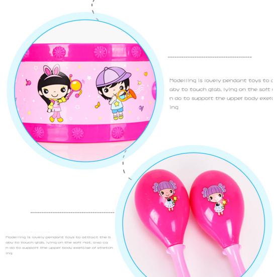 6 шт./компл. Взаимодействие родителей и детей, ABS, интересный рожок, стук руками, детские музыкальные игрушки, детский барабанный набор