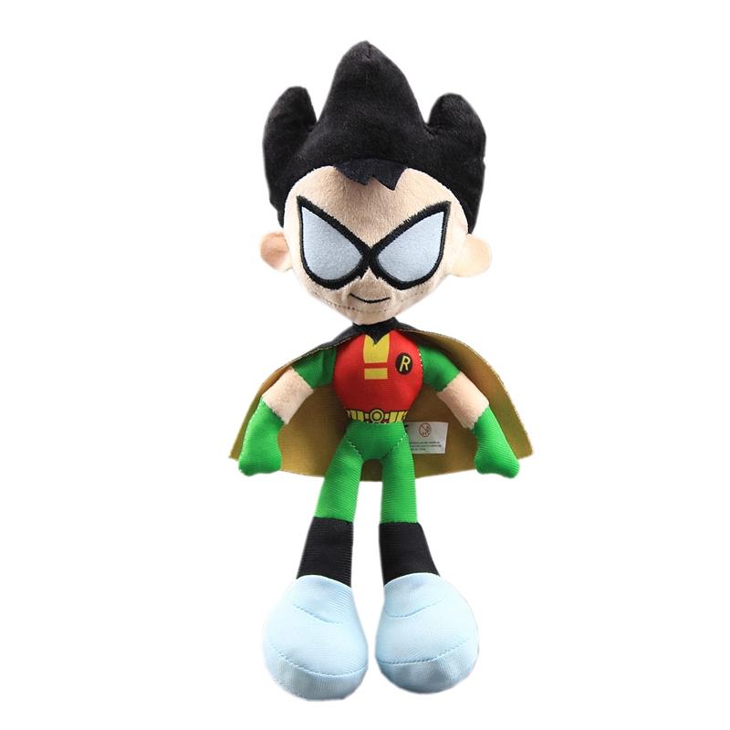 24-30 см аниме подросток Beast Boy плюшевые игрушки кукла Peluche милый зеленый мальчик Робин мягкая игрушка ребенок дети рождественский подарок на день рождения