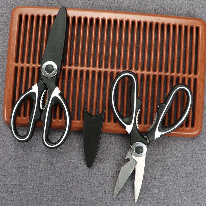 Кухонные универсальные ножницы: Нож для куриных костей, открывалка для бутылок, щипцы для колки грецких орехов, набор ножей из нержавеющей стали «Панда», хозяйственные ножницы.