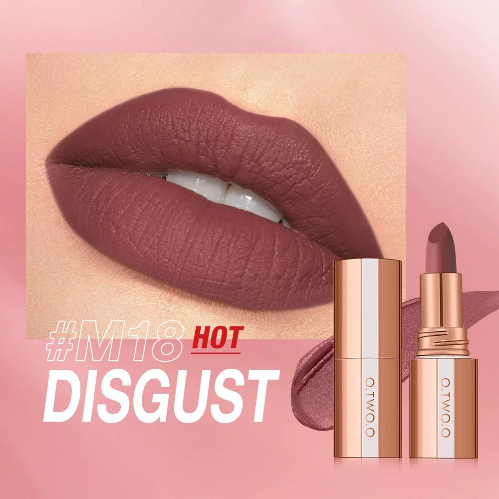 O.Two.O Mist Kiss Color Locking Matte Lipstick Sc064 Light Mist Long-Lasting Matte Velvet Lipstick