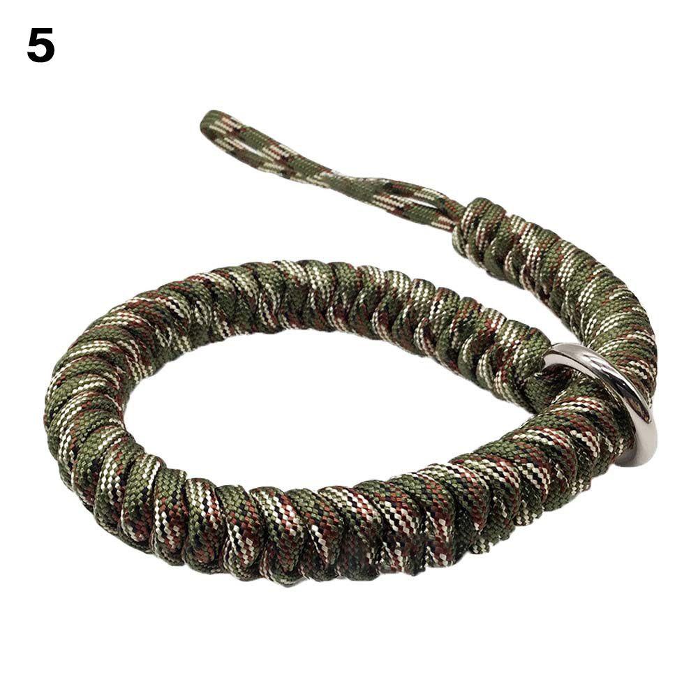Anti-lost Braided Bracelet Wrist Strap Survival Paracord Outdoor Climbing Rope Camera Wrist Strap