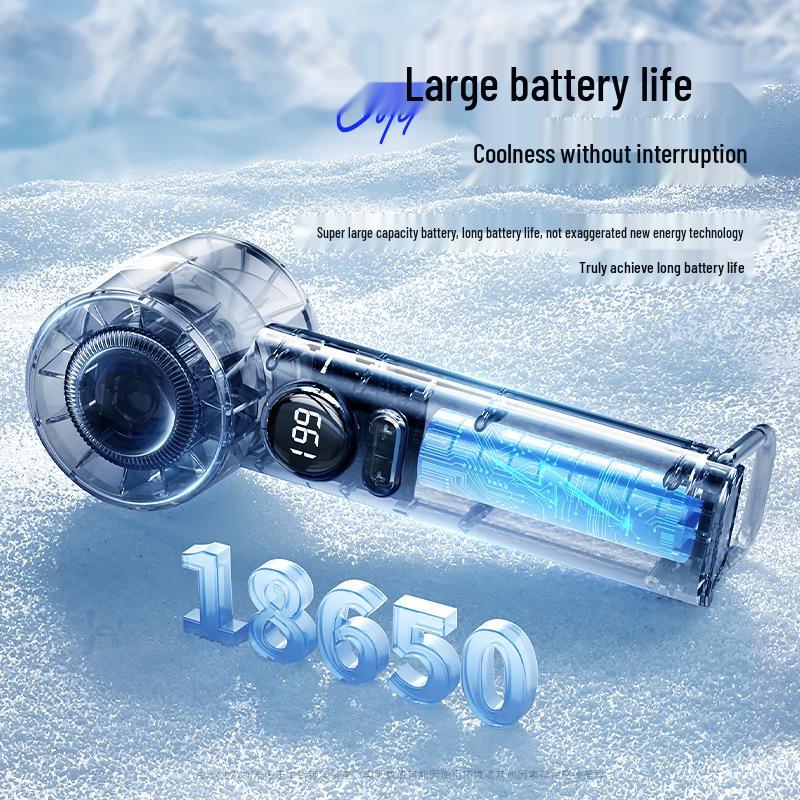 High-Speed Handheld Mini Air Cannon Fan for Students, Babies, and Gift-Giving - Portable for Blowing Food and Eyelashes.