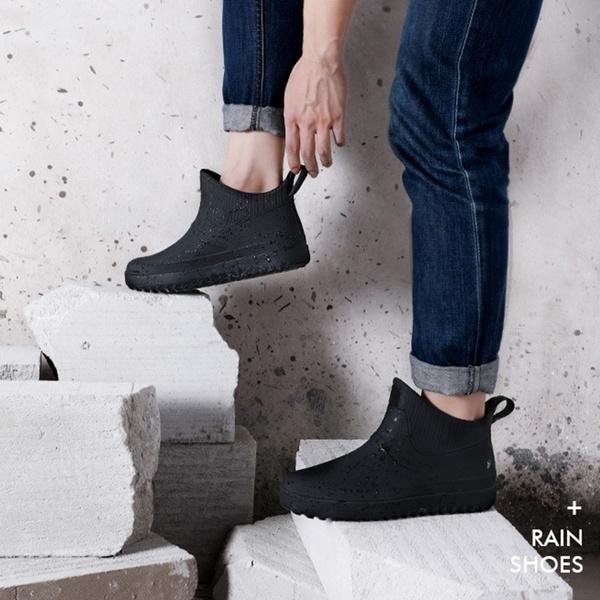 Мужские резиновые сапоги для дождя, нескользящие, водонепроницаемые, рабочие туфли из тонкого бархата из ПВХ