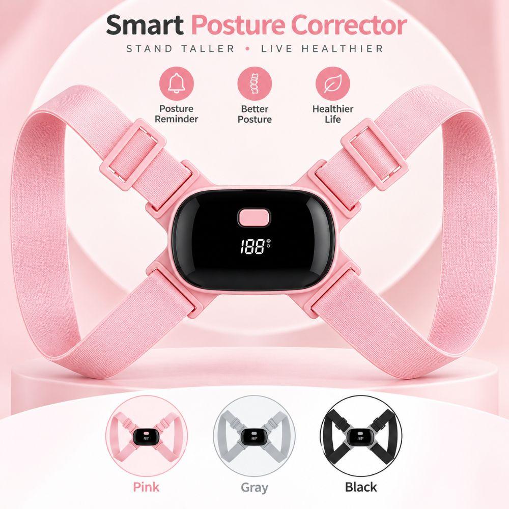 8 Shape Posture Corrector Belt 400mAh Battery Upper Back Brace Spine Support Belt Unisex Fit