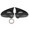 2 шт. черные накладки на зеркало с крылом для Seat LEON 1P IBIZA 6J EXEO 3R 2008-2017, сменная боковая часть, внешний вид сзади