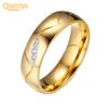Women's Men's 18K Gold Plated Engagement Wedding Band Ring Zirconia Jewelry Gift Fashion Jewelry