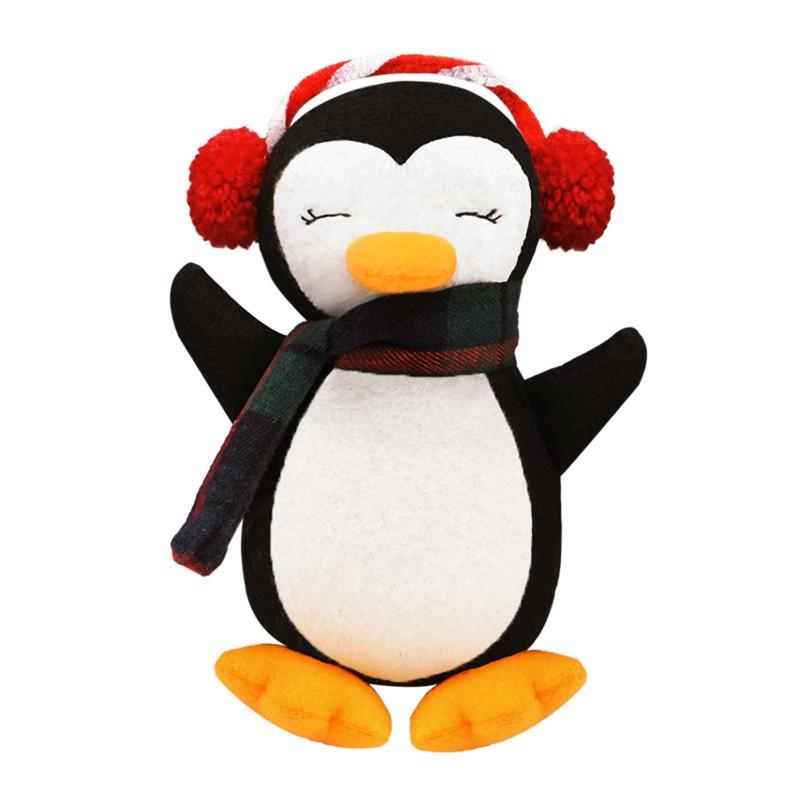Christmas Penguin Slide Plush Decor Stair Railing Fake Snow Xmas Party Decoration