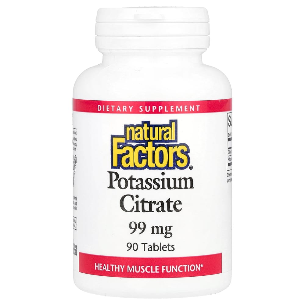 Natural Factors Potassium Citrate 99mg 90 Tablets