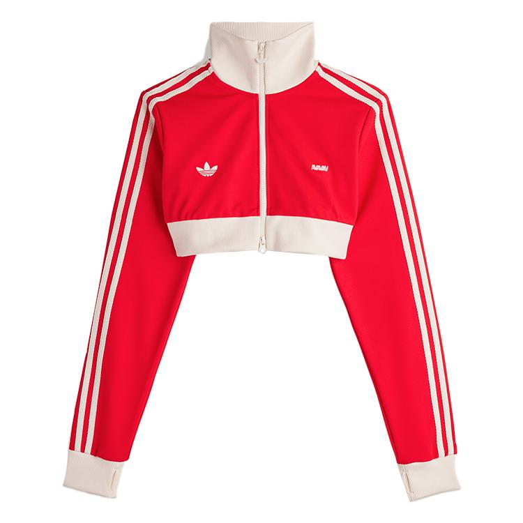 Adidas X Avavav Cropped Track Top Better Scarlet Women Tops Red JG8784