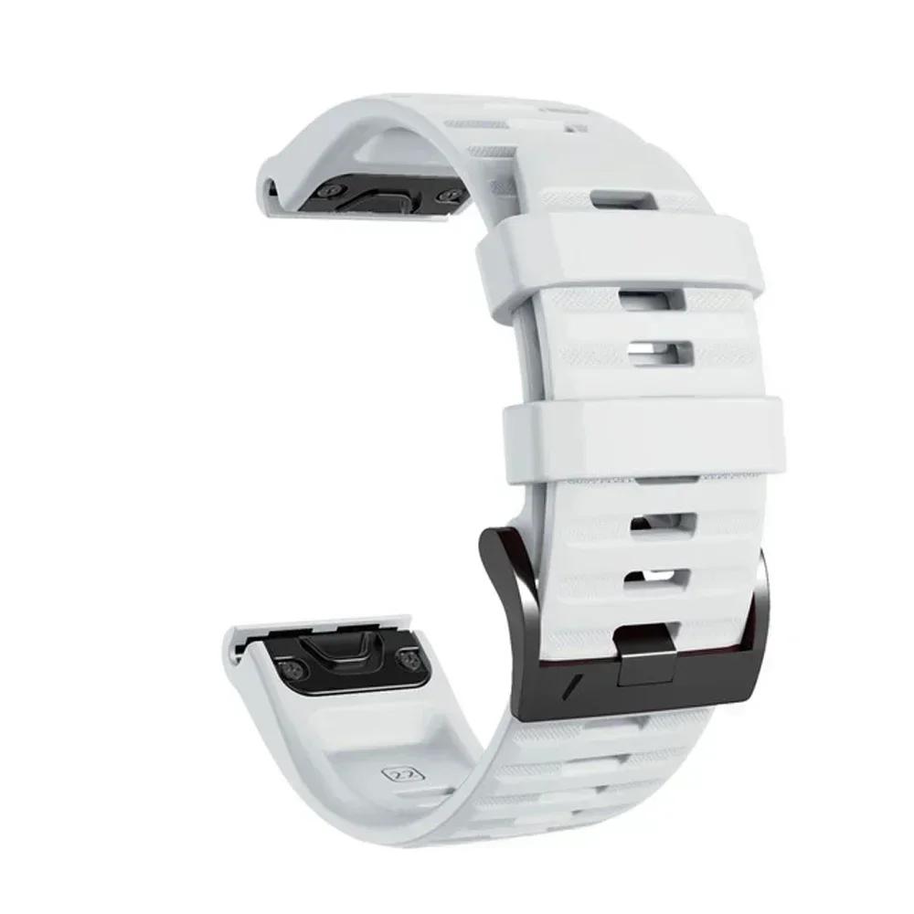 Спортивный ремешок QuickFit для часов Garmin Tactix 7/Instinct 2X Fenix 8/Descent G2/Epix Pro 51 мм 22/26 мм Силиконовый браслет