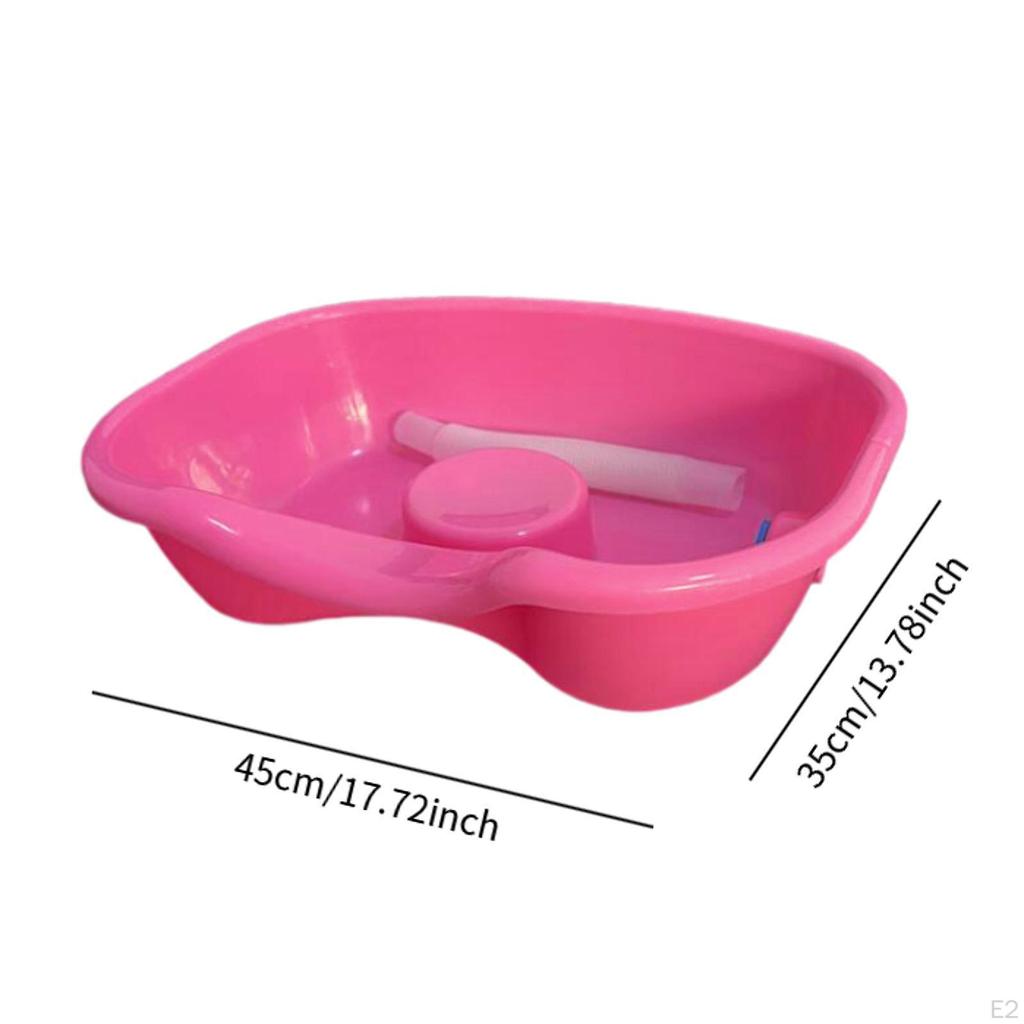 Раковина для мытья волос для лежачих больных, миска для мытья шампунем со сливной трубой, переносная ванна для мытья у кровати,