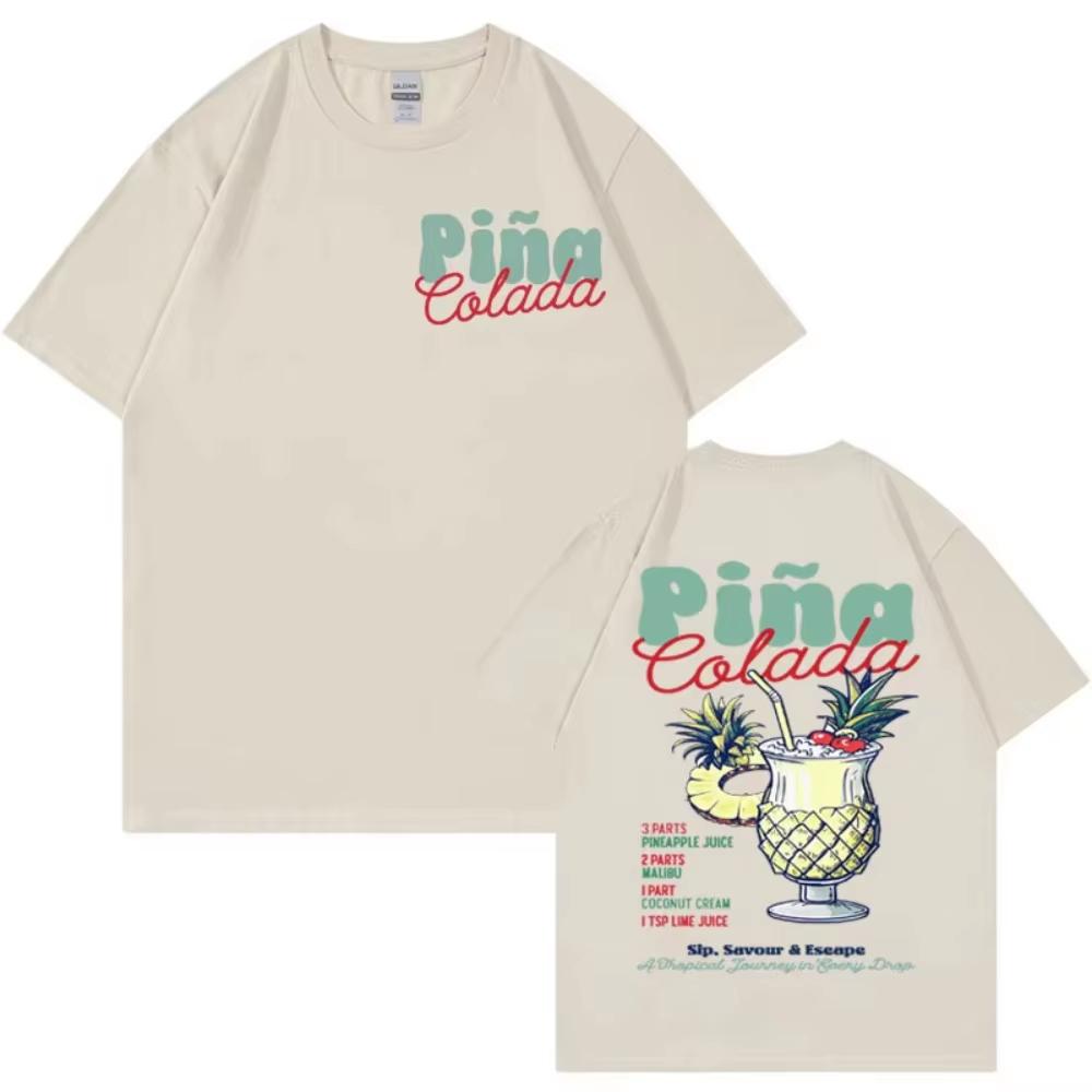 2026 Unisex Retro Cartoon Aesthetic T Shirts Gin And Tonic Meme T Shirt Unisex Summer Fashion Funny Cocktail Meme Graphic Tshirt