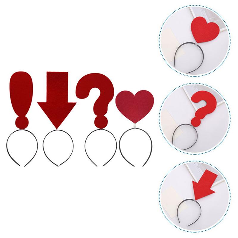 Повязка на голову со знаком вопроса, повязка на голову для фотосессии, праздничный обруч для волос, головной убор для костюма, рождественские сувениры, головной убор для девочек