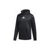 adidas Пуловер с капюшоном с логотипом и длинными рукавами и дышащей теплой мужской толстовкой черного цвета EI8377
