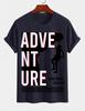 Unisexs Pure Cotton Solid Color Tshirt With Letter Print Crew Neck Short Sleeves Inspirational Casual Street Top