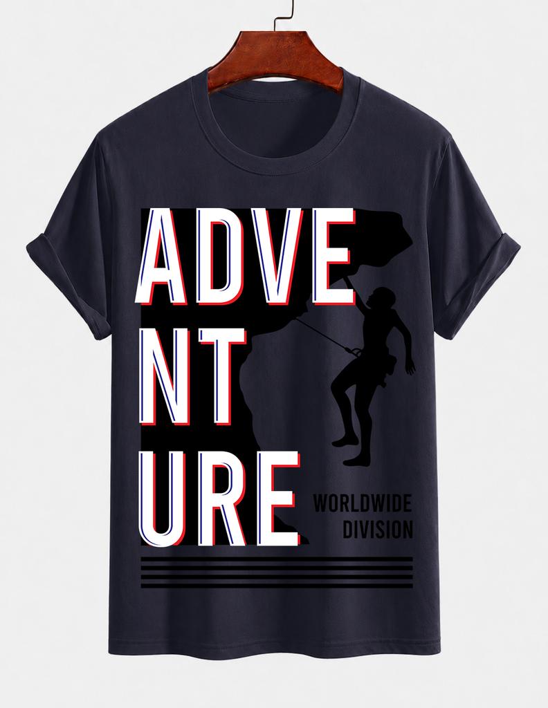 Unisexs Pure Cotton Solid Color Tshirt With Letter Print Crew Neck Short Sleeves Inspirational Casual Street Top