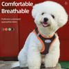 Breathable Mesh Dog Harness With Reflective Stripes Small Dogs Adjustable Chest Vest Leash Attachment