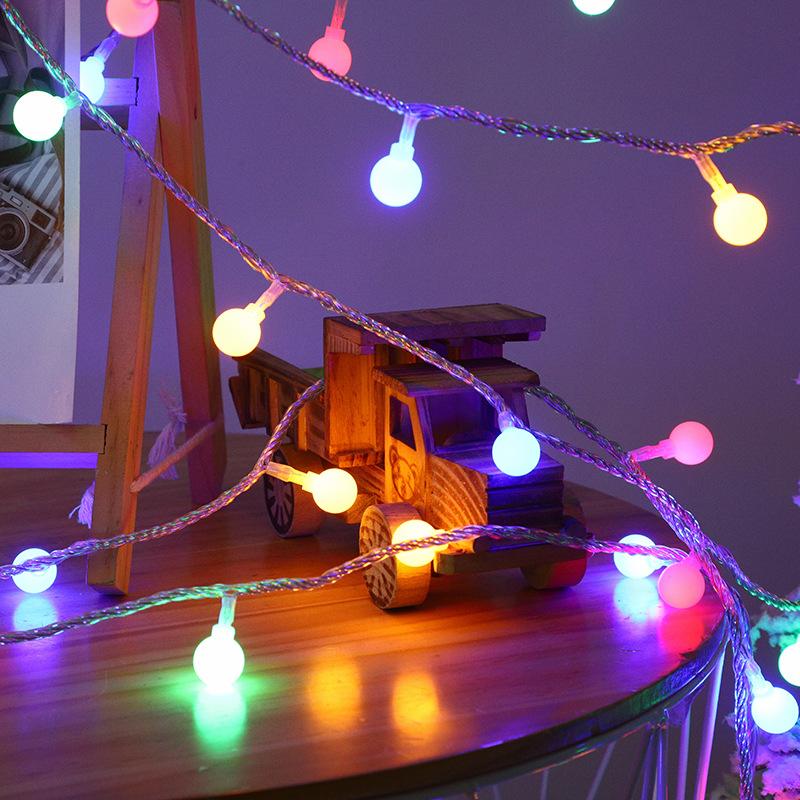 Светодиодные фонари Маленькие цветные фонари Мигающие огни Гирлянды Звездные украшения для общежития Украшение свадебной комнаты Праздничные лампочки