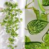 Yousheng Подвесные Искусственные Зеленые Растения Устойчивые к УФ-лучам Реалистичные Поддельные Листья Лиана Плющ Свадебная Вечеринка В помещении На улице Сад Настенные Искусственные Зеленые Растения