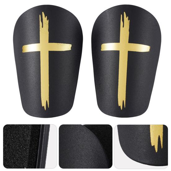 Mini Football Shin Guards Tiny Shin Pads with EVA Cushion for Kids Youth Adults Calf Protection Gear for Outdoor Soccer Training