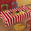 Cute Cute Pet Tablecloth Atmosphere Red Festive Waterproof And Oil-Proof Dining Table Cloth Living Room Coffee Table Decorative Tablecloth