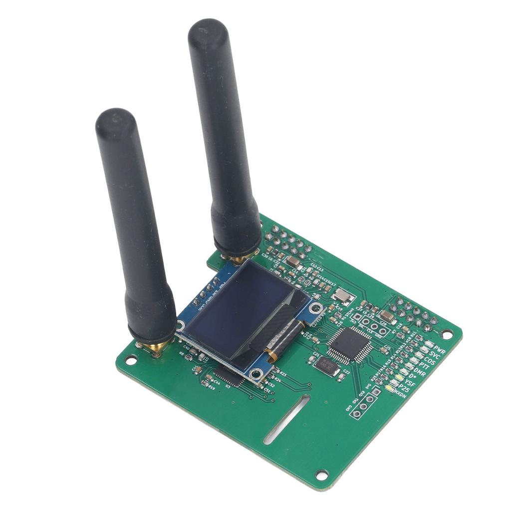 MMDVM Дуплексный модуль точки доступа Двойная плата-шляпа UHF VHF Двойная антенна с 0,96-дюймовым органическим светодиодом для DMR YSF