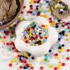 105Pcs Mixed Color DIY Jewelry Beads Multi-clolor Crystal Beads Flat Round Beads  Mobile Phone Chain