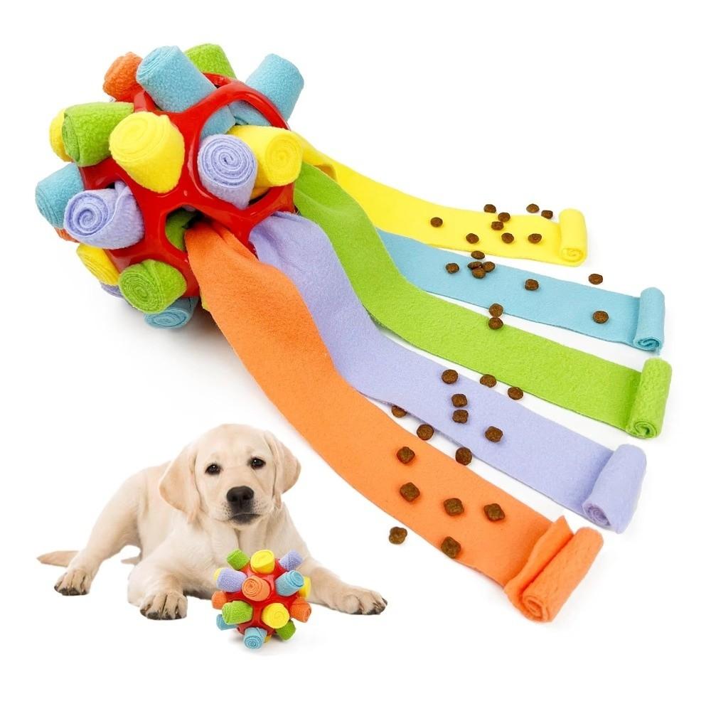 Polar Fleece Interactive Snuffle Toys Durable Dog Snuffle Ball Stress Relief