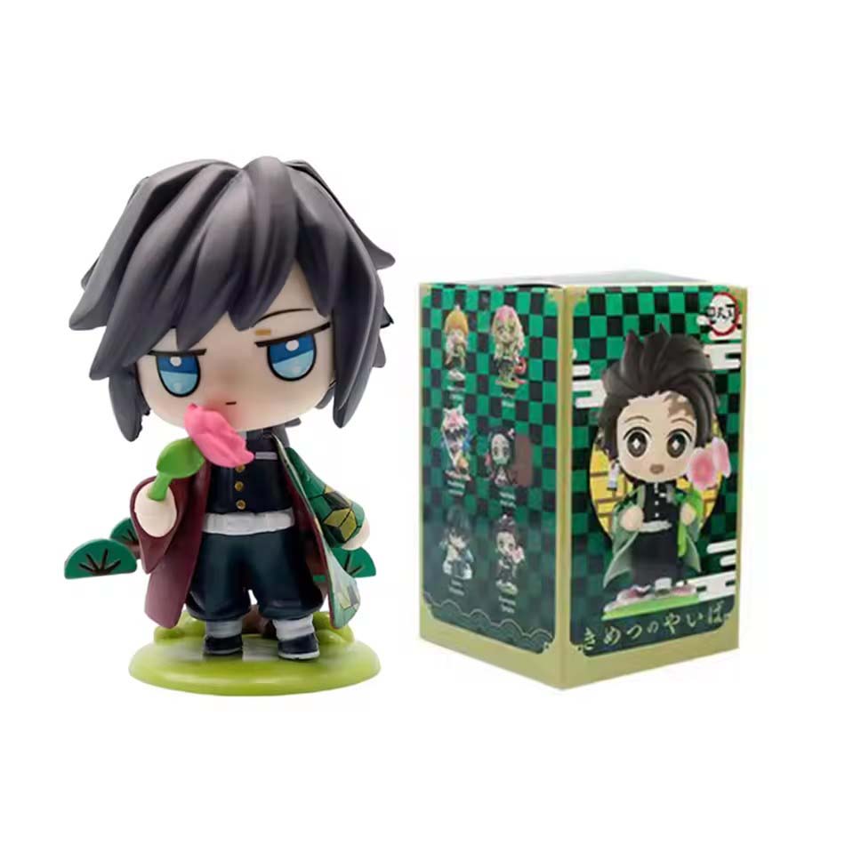 Продано 1-12 шт. Аниме Клинок, рассекающий демонов Модель Танджиро Камадо Незуко мультяшная фигурка ПВХ модель украшение детский Рождество Хэллоуин подарок