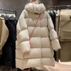 Large White Duck Down Jacket Women's Long 2025 Fashion Extreme Cold Thickened Puffs Warm Loose Coat
