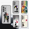 Чехол Graffiti Art B-Banksy S-Street для Samsung S21, S9, S22, S25, S20, S10, Plus, Ultra, S24, S23, FE, Lite, Мягкий силикон, Черный