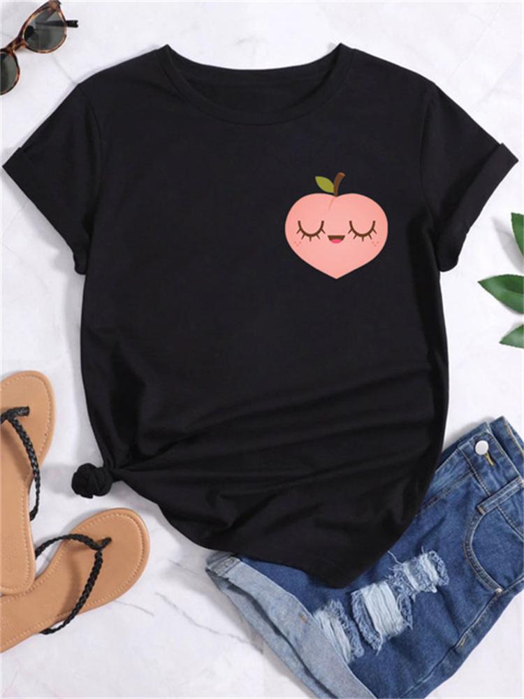 Maycaur Новая летняя забавная женская футболка с принтом арбуза и фруктов Harajuku Белые футболки с рисунком повседневные женские топы женская одежда