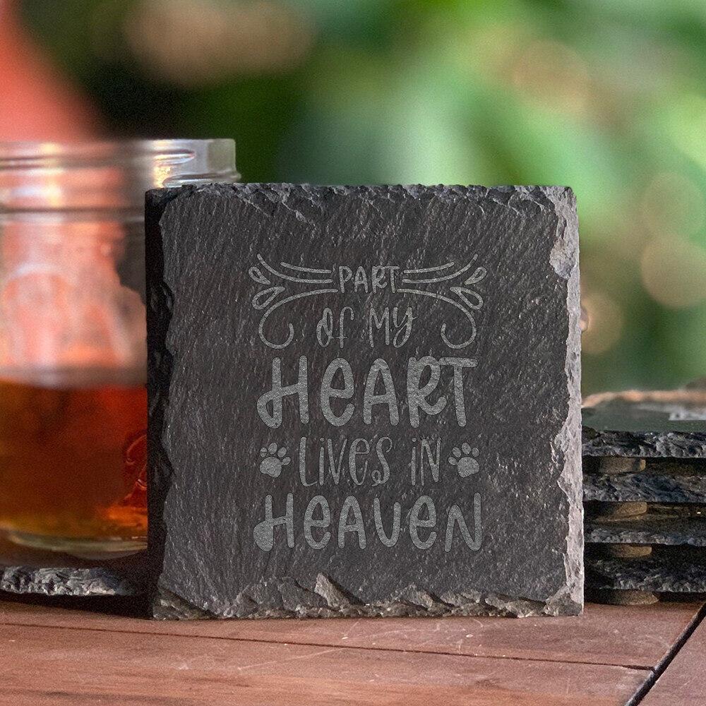 Forever In Our Hearts Pet Memorial Stone Engrave Pet Sayings Stone for Cat and Dog Loss Gifts Dogs Dog Grave Marker Plaque