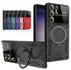 Shockproof Case for Samsung Galaxy S24 S23 S22 S21 S20 FE Plus Ultra A25 5G Magnetic Ring Stand Camera Protector Phone Cover