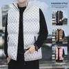 Мужской модный жилет с воротником-стойкой: Осенне-зимняя хлопковая куртка для молодежи - повседневный, модный дизайн с буквами
