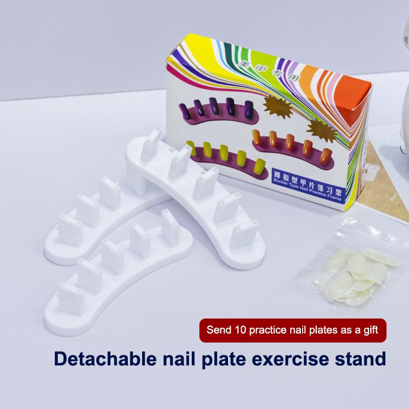 3 шт. лот накладные ногти для практики дизайна ногтей стенд инструмент и 10 шт. накладные ногти маникюрный набор инструментов для дизайна ногтей