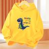 Kawaii Dinosaur Cute Anime Hoodie Kids Funny Cartoon Pullover Hoody Streetwear Boys Thin Graphic Hoody
