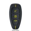 Силиконовый чехол для автомобильного ключа для Ford Mondeo Focus Fiesta Kuga C-Max S-Max Mk3 Замена Автомобильный 3-кнопочный Защитный чехол для ключа