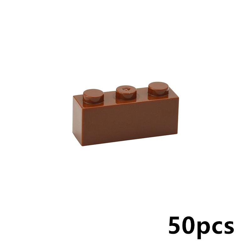 50 шт. Толстые Фигурные Кирпичики 1x3 Точки DIY Строительные Блоки Образовательные Креативные Размер Совместим С 3622 Пластиковые Игрушки Для Детей