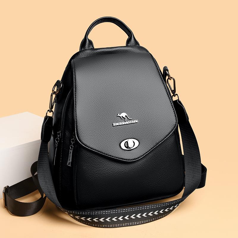 Женский рюкзак из мягкой кожи, дорожная сумка из искусственной кожи