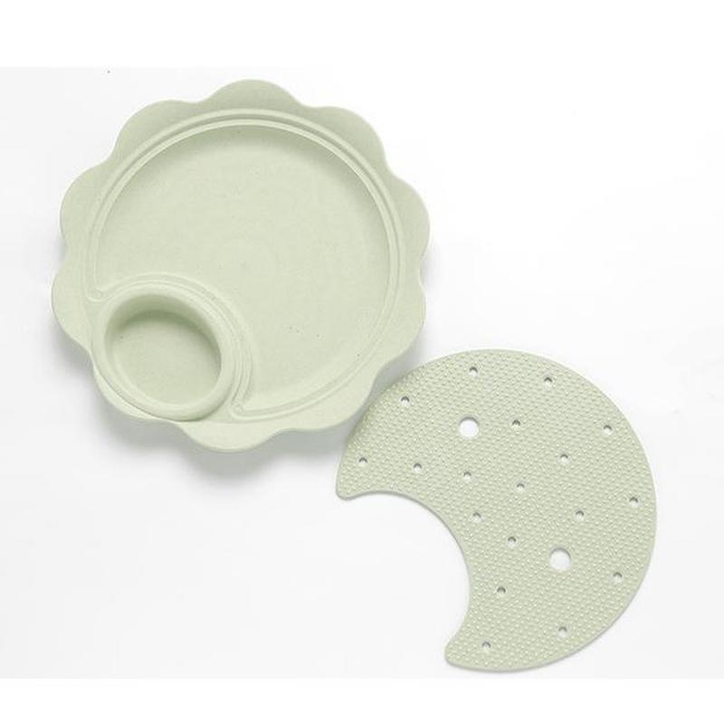 Двухслойная обеденная тарелка в форме цветка Блюдо для клецок Поднос для суши Дренируемая обеденная тарелка для клецок